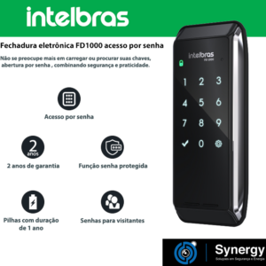 Intalbras FD 1000 fechadura eletrônica inteligente senha