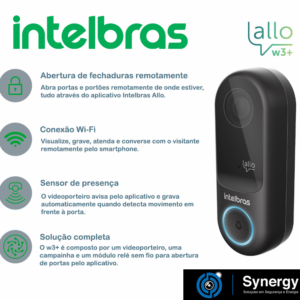 Interfone porteiro eletrônico wi-fi